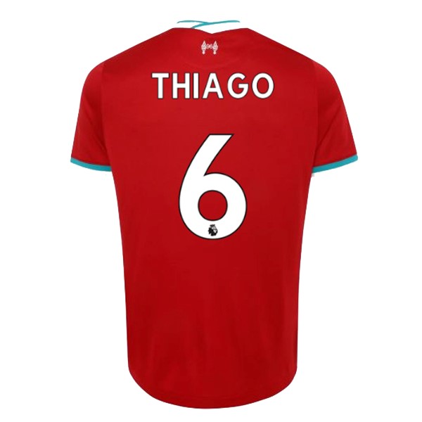 Camiseta Liverpool NO.6 Thiago Primera equipo 2020-2021 Rojo